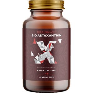 BrainMax Astaxanthin (Astaxantin) BIO, 8 mg, 60 rostlinných kapslí