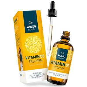 WoldoHealth Vitamín D3 (1000IU kapky) 50ml/1800 kapek