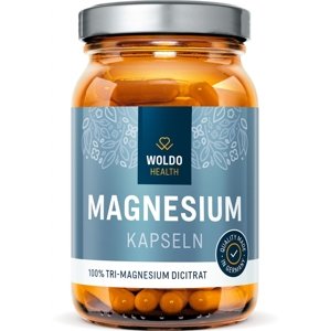WoldoHealth Hořčík Tri-Magnesium dicitrát, 120 kapslí