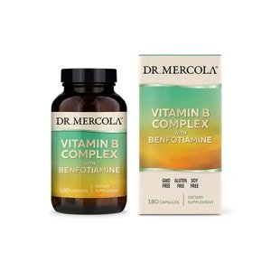 Dr.Mercola Vitamín B-Komplex s Benfotiaminem Obsah: 180 kapslí