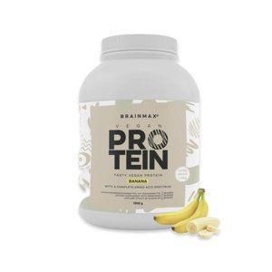 BrainMax Vegan protein, 1000 g Příchuť: Banán