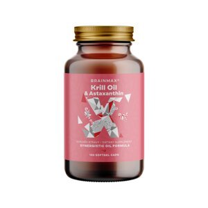 BrainMax Krill Oil s astaxanthinem, 500 mg, 100 softgelových kapslí