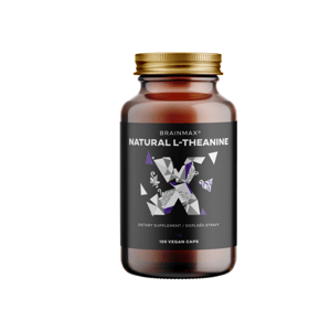 BrainMax Natural L-Theanine, 100 rostlinných kapslí
