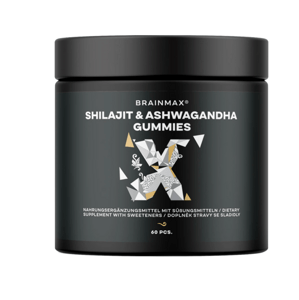 BrainMax Shilajit & Ashwagandha Gummies, 60 bonbónů