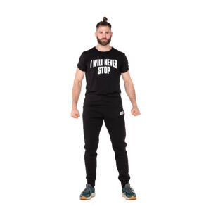 Tričko BJP front I Will Never Stop, slim fit, černé Velikost: M