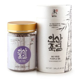 9X Korejská fialová bambusová sůl, 240 g Obsah: Krystaly