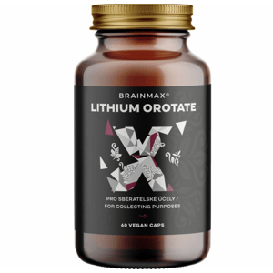 BrainMax Lithium Orotate, 60 rostlinných kapslí