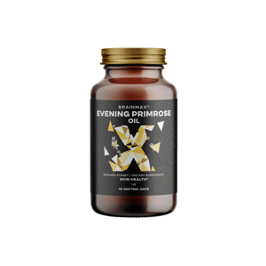 BrainMax Primrose oil BIO, pupálkový BIO olej, 90 rostlinných softgelových kapslí