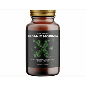 BrainMax Organic Moringa, 500 mg, 100 rostlinných kapslí