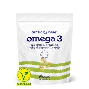 Arctic Blue Vegan Omega 3 Algae 90 kapslí (420mg DHA & 140mg EPA)