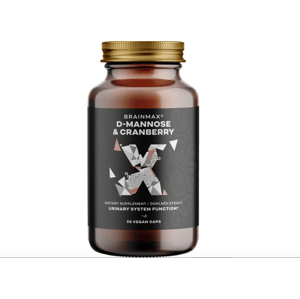 BrainMax D-Mannose & Cranberry, 90 rostlinných kapslí