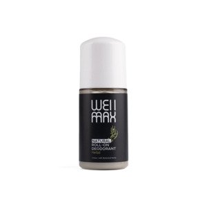 WellMax Natural Roll-on Deodorant, přírodní kuličkový deodorant, unisex, bylinkový, 50 ml