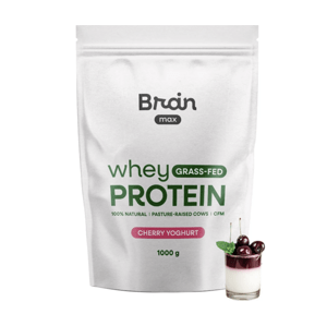 BrainMax Grass-fed Whey Protein, 1000 g Příchuť: Třešňový jogurt