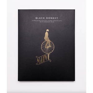 Naive Black Donkey Čokoláda (Bhútan Shilajit Oslí Darkmilk bez cukru), 50 g