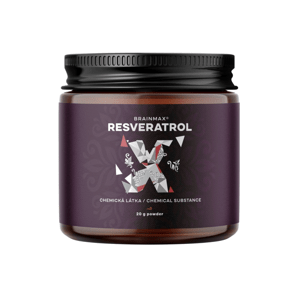 EXP 4/25 BrainMax Trans-Resveratrol Powder, resveratrol prášek, 20 g