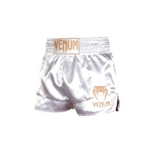 Venum Classic Muay Thai Shorts - White/Gold Velikost: M