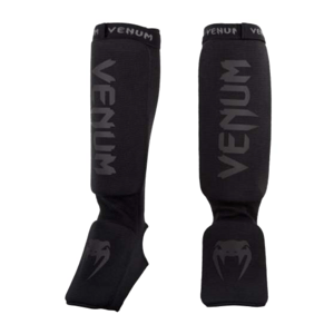 Venum Kontact Shin Guards, Black/Black Velikost: M