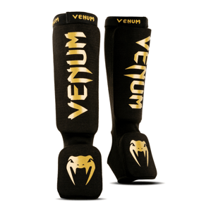 Venum Kontact Shin Guards, Black/Gold Velikost: M