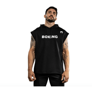 Venum Boxing VT Sleeveless Hoodies - Black/White Velikost: L